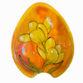 Spoon Rest with Crocus on Burnt Orange