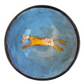 Dessert Bowl with a Horse on Turquoise