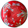 Pasta Bowl with Dragonflies on Cherry Cherry