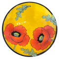 Soup Bowl with Oriental Poppies on Buttercup