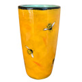 Stella Vase with Bees on Hibiscus
